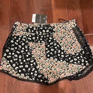 Top Shop Flower Pattern Shorts